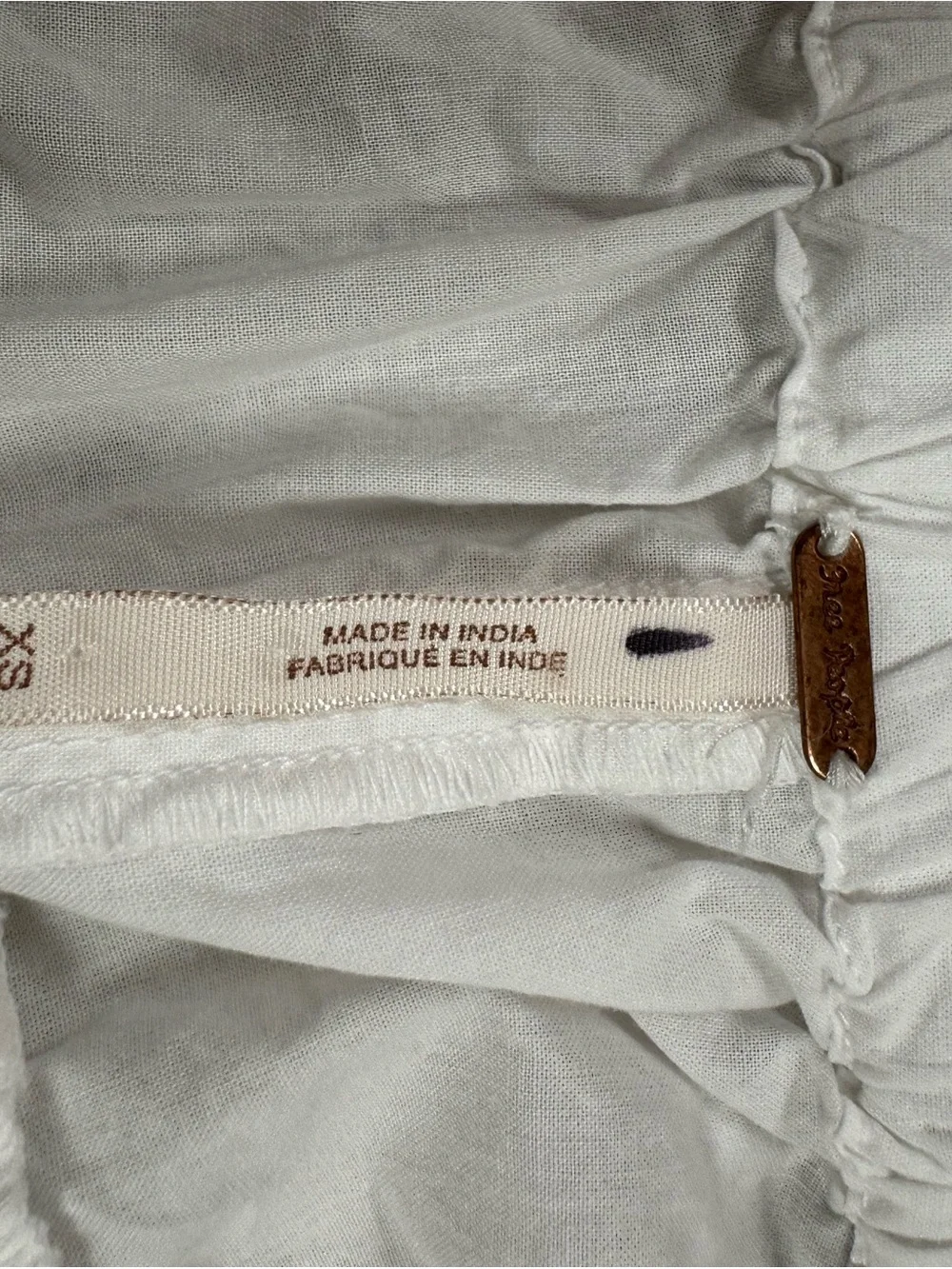 Free People Cream Cargo Shorts with Branded Metal Tag